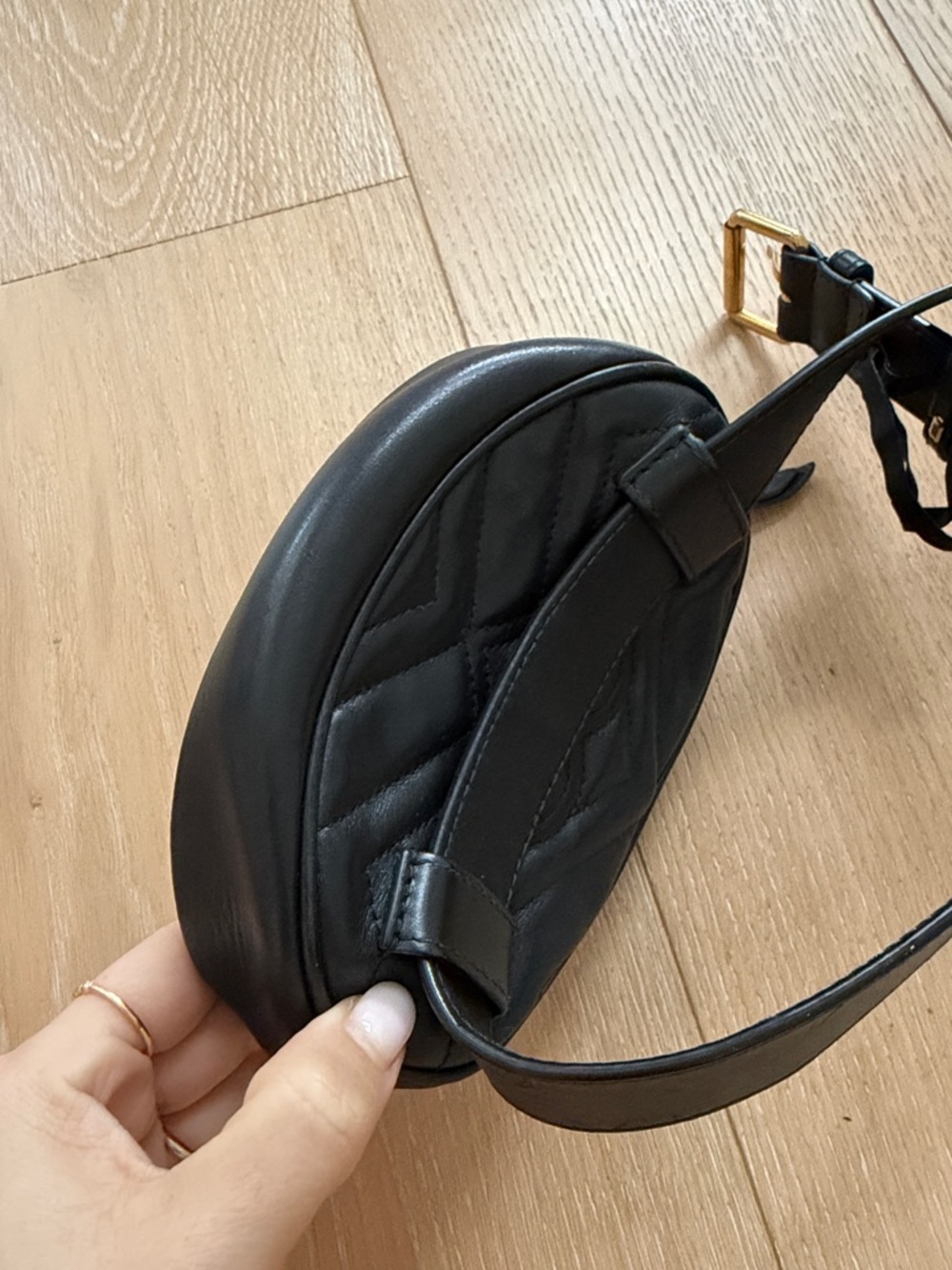 Gucci Marmont Matelasse Leather belt bag Quilted Leather GG Belt bag size 85 - Picture 7 of 9